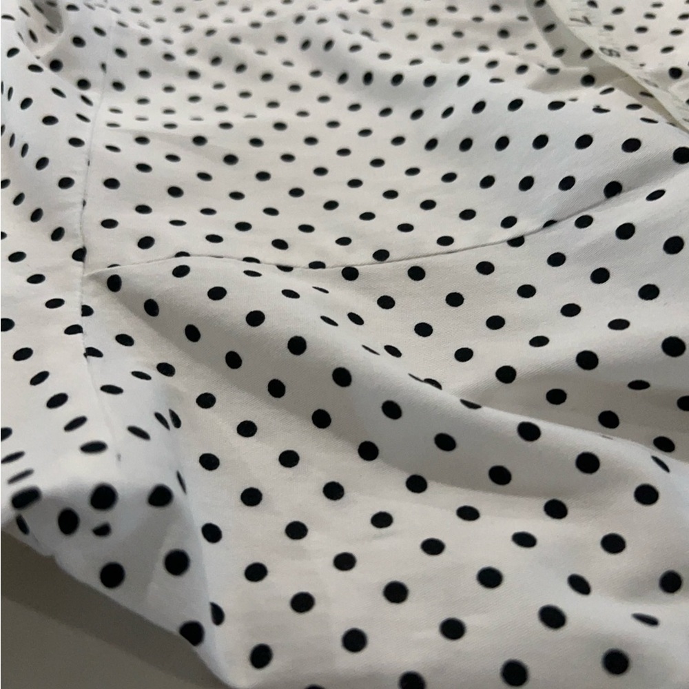Zella White Midi Dress with Black Dots - Picture 11 of 15